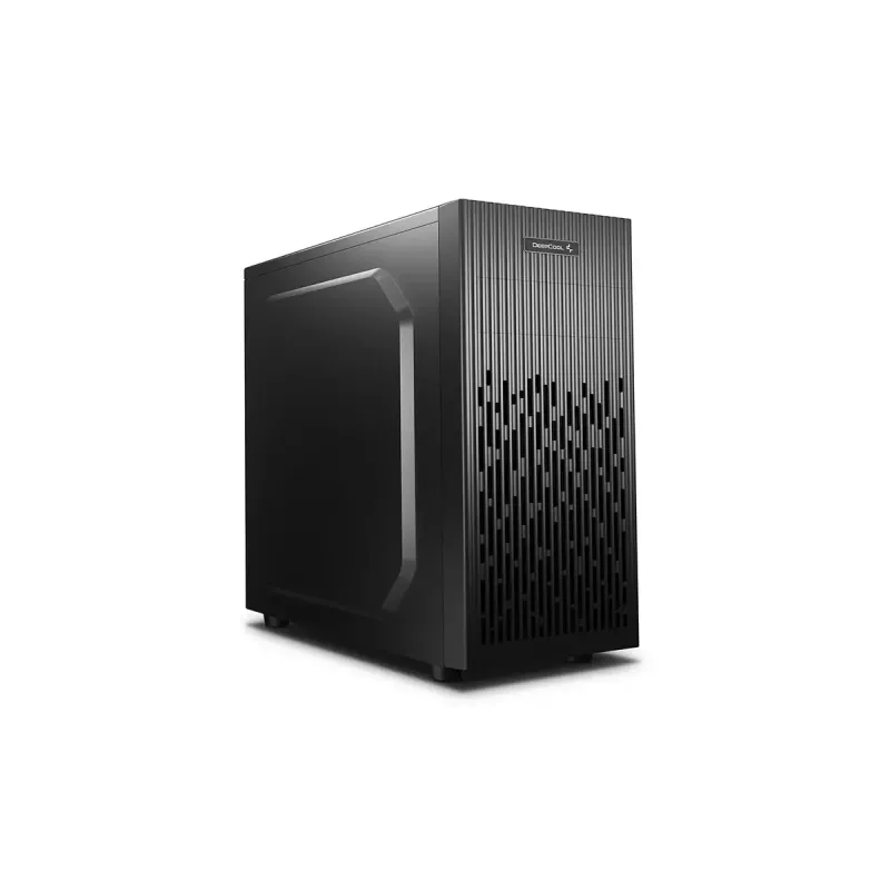 Korpusas DeepCool Matrexx 30 SI Mini Tower – Micro ATX/Mini-ITX, 3x3.5 colio + 2x2.5 colio vietos, 25 cm vaizdo plokštė, 15.1 cm CPU aušintuvas, maitinimo šaltinis viršuje, juodas