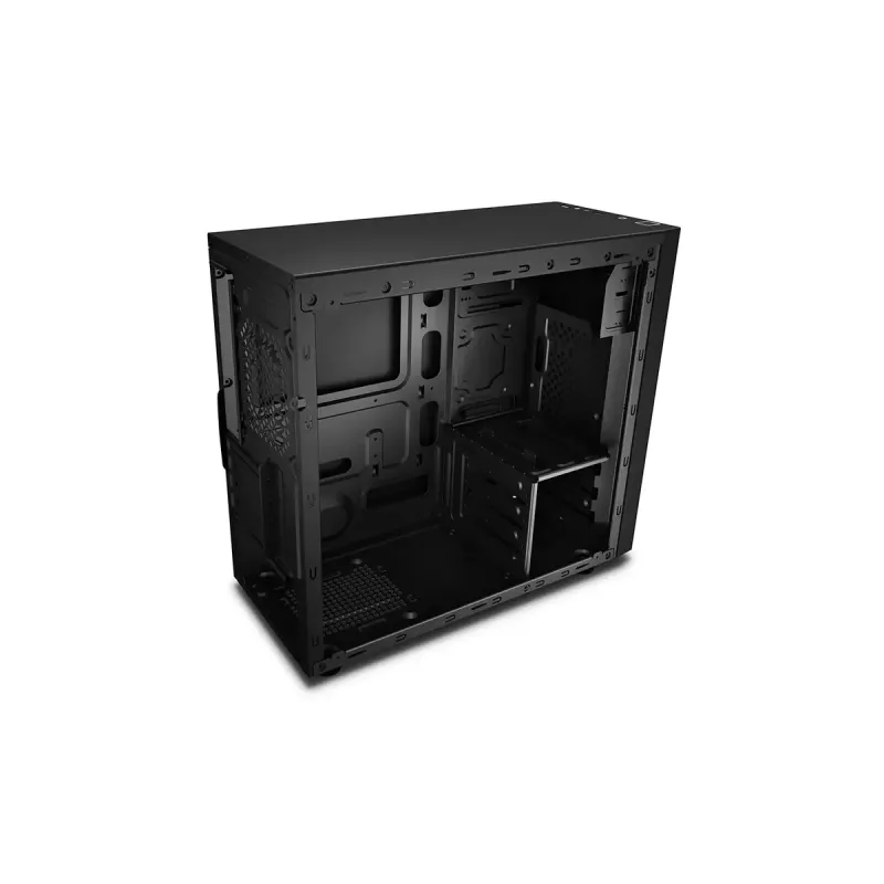 Korpusas DeepCool Matrexx 30 SI Mini Tower – Micro ATX/Mini-ITX, 3x3.5 colio + 2x2.5 colio vietos, 25 cm vaizdo plokštė, 15.1 cm CPU aušintuvas, maitinimo šaltinis viršuje, juodas