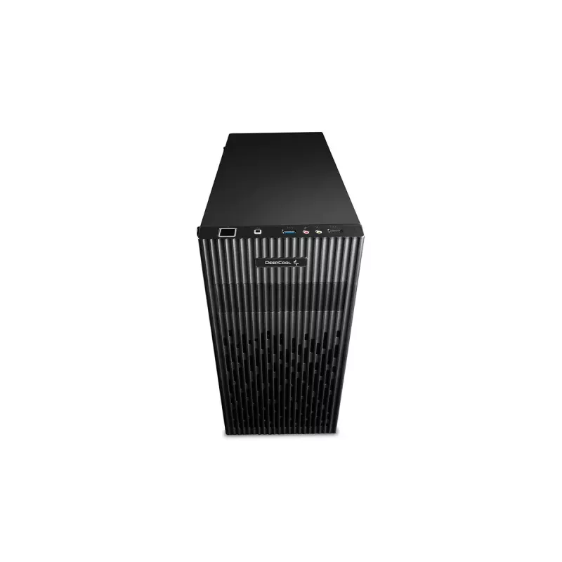 Korpusas DeepCool Matrexx 30 SI Mini Tower – Micro ATX/Mini-ITX, 3x3.5 colio + 2x2.5 colio vietos, 25 cm vaizdo plokštė, 15.1 cm CPU aušintuvas, maitinimo šaltinis viršuje, juodas