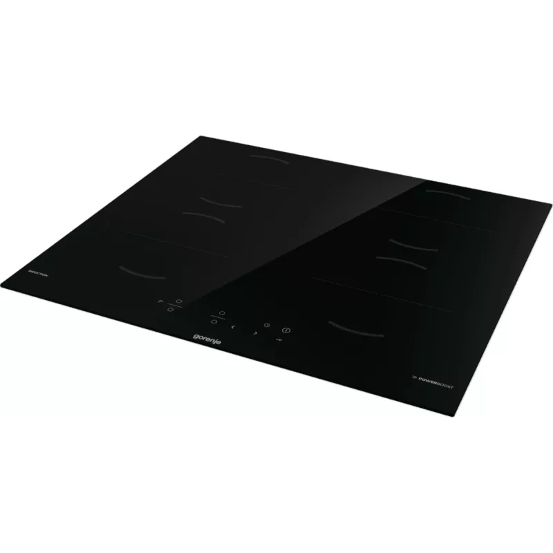 Gorenje GI6401BSCE juoda įmontuojama 59 cm indukcinė kaitlentė su 4 zonomis