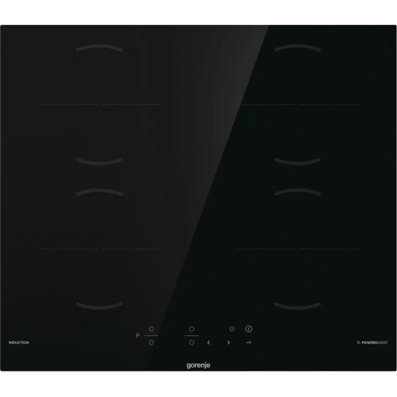 Gorenje GI6401BSCE juoda įmontuojama 59 cm indukcinė kaitlentė su 4 zonomis