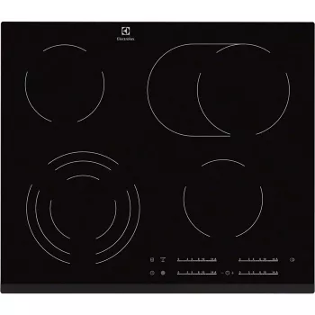 Elektrinė kaitlentė Electrolux EHF6547FXK, juoda, įmontuojama, 4 zonos