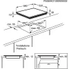Elektrinė kaitlentė Electrolux EHF6547FXK, juoda, įmontuojama, 4 zonos