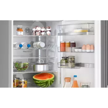 Bosch Serie 6 KGN39LBCF šaldytuvas-šaldiklis, laisvai pastatomas, 363 L, juodos spalvos