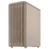 PC korpusas ASUS ProArt PA401 Wood Edition Smėlio spalvos — mid-tower, metalinis priekinis skydelis