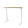 Reguliuojamo aukščio elektrinis stalas ActiveJet ET119W-C 140x70 cm — 1 variklis, aukštis 725–1225 mm, baltas/ąžuolas