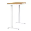 Reguliuojamo aukščio elektrinis stalas ActiveJet ET119W-C 140x70 cm — 1 variklis, aukštis 725–1225 mm, baltas/ąžuolas
