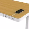 Reguliuojamo aukščio elektrinis stalas ActiveJet ET119W-C 140x70 cm — 1 variklis, aukštis 725–1225 mm, baltas/ąžuolas