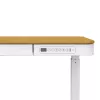 Reguliuojamo aukščio elektrinis stalas ActiveJet ET119W-C 140x70 cm — 1 variklis, aukštis 725–1225 mm, baltas/ąžuolas
