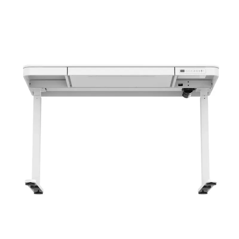Aktyvus stalas su elektriniu aukščio reguliavimu ActiveJet ET119W-C 140x70 cm, eiga 50 cm, apkrova 45 kg, baltas