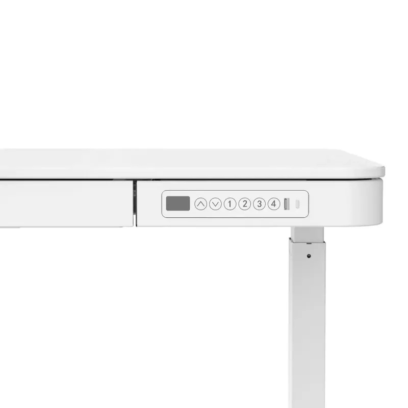 Aktyvus stalas su elektriniu aukščio reguliavimu ActiveJet ET119W-C 140x70 cm, eiga 50 cm, apkrova 45 kg, baltas