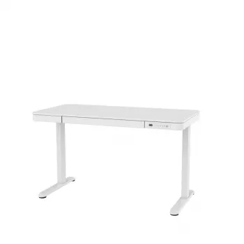 Aktyvus stalas su elektriniu aukščio reguliavimu ActiveJet ET119W-C 140x70 cm, eiga 50 cm, apkrova 45 kg, baltas