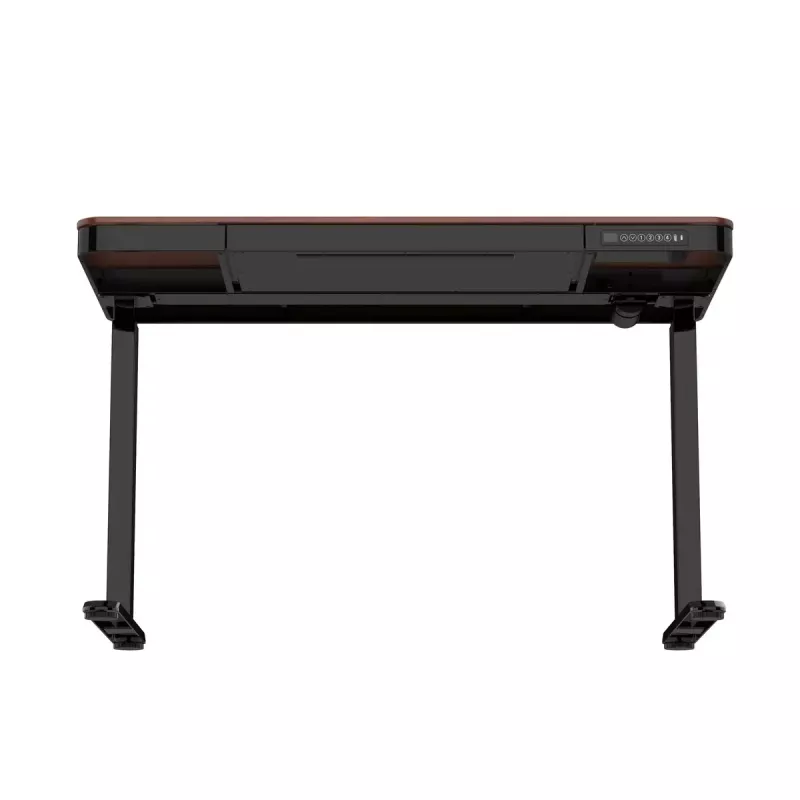 Stalas ActiveJet ET119W-C elektrinis reguliuojamo aukščio 140x70 cm juoda/riešutas su USB-A ir USB-C prievadais
