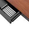 Stalas ActiveJet ET119W-C elektrinis reguliuojamo aukščio 140x70 cm juoda/riešutas su USB-A ir USB-C prievadais