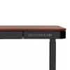 Stalas ActiveJet ET119W-C elektrinis reguliuojamo aukščio 140x70 cm juoda/riešutas su USB-A ir USB-C prievadais