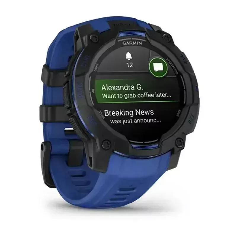 Išmanusis laikrodis GARMIN Instinct 3 AMOLED 1,2 colio GPS, 45 mm korpusas, 390x390 ekranas, 10 ATM, Li-Ion baterija