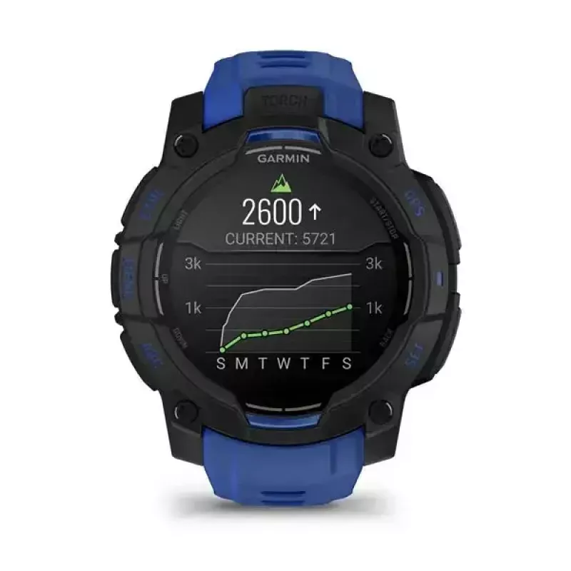 Išmanusis laikrodis GARMIN Instinct 3 AMOLED 1,2 colio GPS, 45 mm korpusas, 390x390 ekranas, 10 ATM, Li-Ion baterija