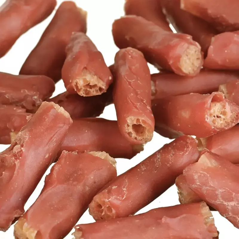 Šunų skanėstas PETITTO ryžių vamzdeliai su triušio įdaru 500 g