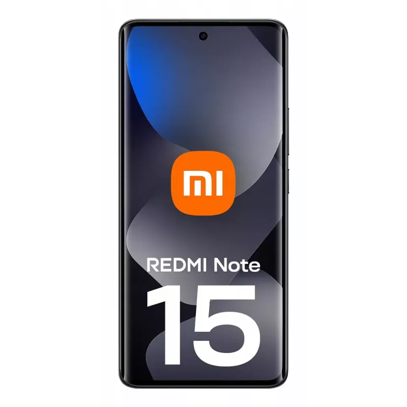 Išmanusis telefonas Xiaomi Redmi Note 15 – 6,77 colio AMOLED ekranas, 8 GB RAM, 128 GB, 6000 mAh, 108 MP, juoda spalva