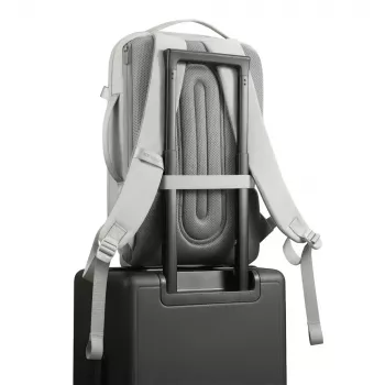 Kuprinė XDDESIGN Air P706.3219 Pilka, 15 L, skyrius nešiojamam kompiuteriui iki 15,6 colio, užrakinamas pagrindinis užtrauktukas