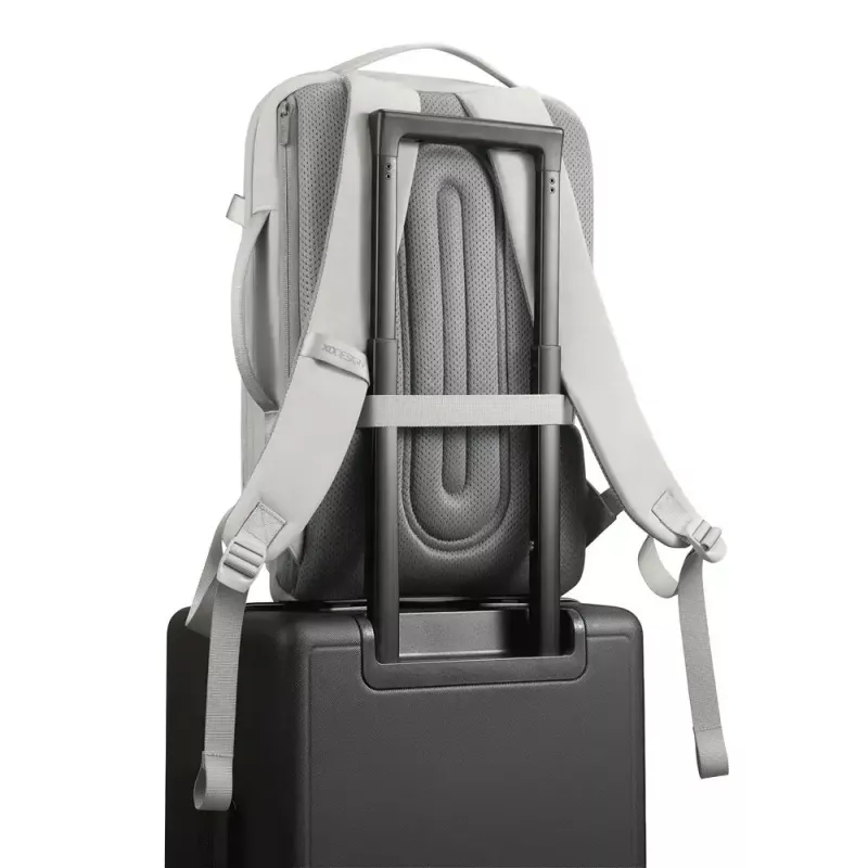 Kuprinė XDDESIGN Air P706.3219 Pilka, 15 L, skyrius nešiojamam kompiuteriui iki 15,6 colio, užrakinamas pagrindinis užtrauktukas