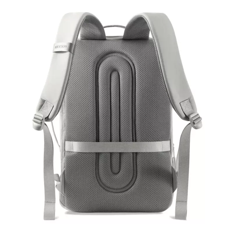 Kuprinė XDDESIGN Air P706.3219 Pilka, 15 L, skyrius nešiojamam kompiuteriui iki 15,6 colio, užrakinamas pagrindinis užtrauktukas