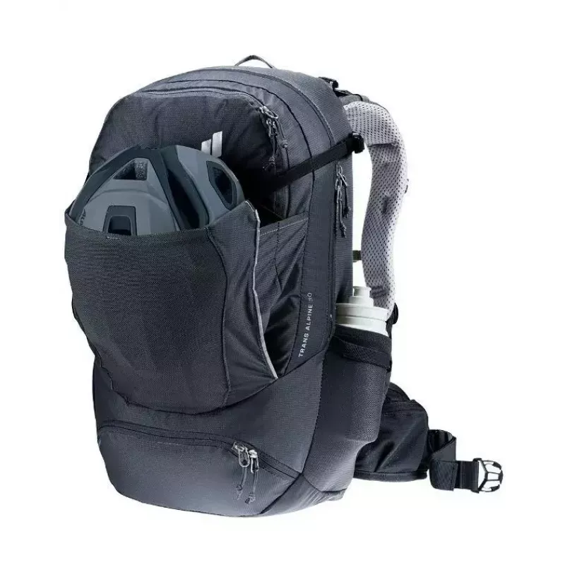 Kuprinė DEUTER Trans Alpine 30 – 30 litrų dviračių kuprinė, juoda