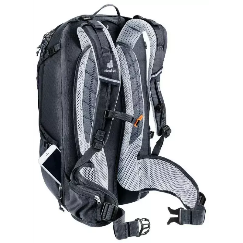 Kuprinė DEUTER Trans Alpine 30 – 30 litrų dviračių kuprinė, juoda