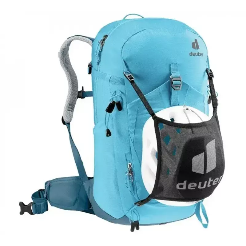 Kuprinė DEUTER Trail PRO 31 SL – moteriška žygio kuprinė, 31 L, lengva, patvari, mėlyna