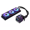ASRock Phantom Gaming 360 LCD skysčių aušinimo komplektas — 120 mm ventiliatoriai, LGA1700/AM5/AM4, juodas