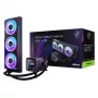ASRock Phantom Gaming 360 LCD skysčių aušinimo komplektas — 120 mm ventiliatoriai, LGA1700/AM5/AM4, juodas