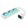 ASROCK Challenger 360 Digital ARGB White — 360 mm skysčio aušintuvas CPU, skaitmeninis ARGB apšvietimas, baltas