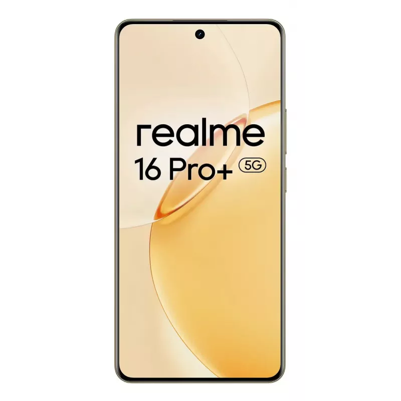 Išmanusis telefonas REALME realme 16 Pro+ 6,8 colio (17,3 cm) 1280×2800, Snapdragon 7 Gen 4, 12 GB RAM, 512 GB, 200 MP, 7000 mAh, Auksinis