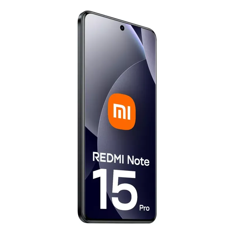 Išmanusis telefonas Xiaomi Redmi Note 15 Pro 6,77 colio 8 GB RAM 256 GB 200 MP triguba kamera 6500 mAh juodas