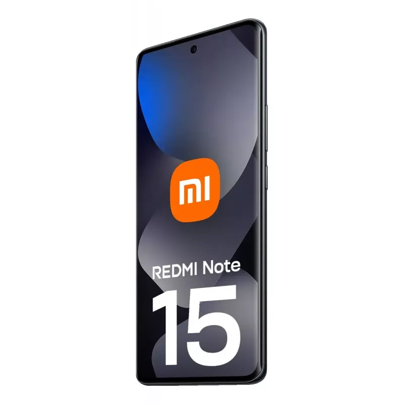Išmanusis telefonas Xiaomi Redmi Note 15 – 6,77 colio (17,2 cm), Helio G100 Ultra 2 GHz, 8 GB RAM, 256 GB, 108 MP triguba kamera, 6000 mAh, juodas