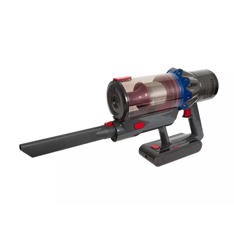Stiklinis dulkių siurblys BLOW UP450, be maišelio, 25,9V išimama baterija, 0,8L talpa, HEPA filtras, 3 galios lygiai, įkrovimo stotelė, LED, 3,2 kg