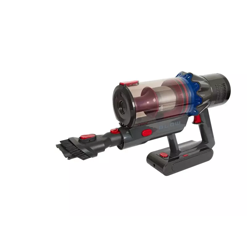Stiklinis dulkių siurblys BLOW UP450, be maišelio, 25,9V išimama baterija, 0,8L talpa, HEPA filtras, 3 galios lygiai, įkrovimo stotelė, LED, 3,2 kg