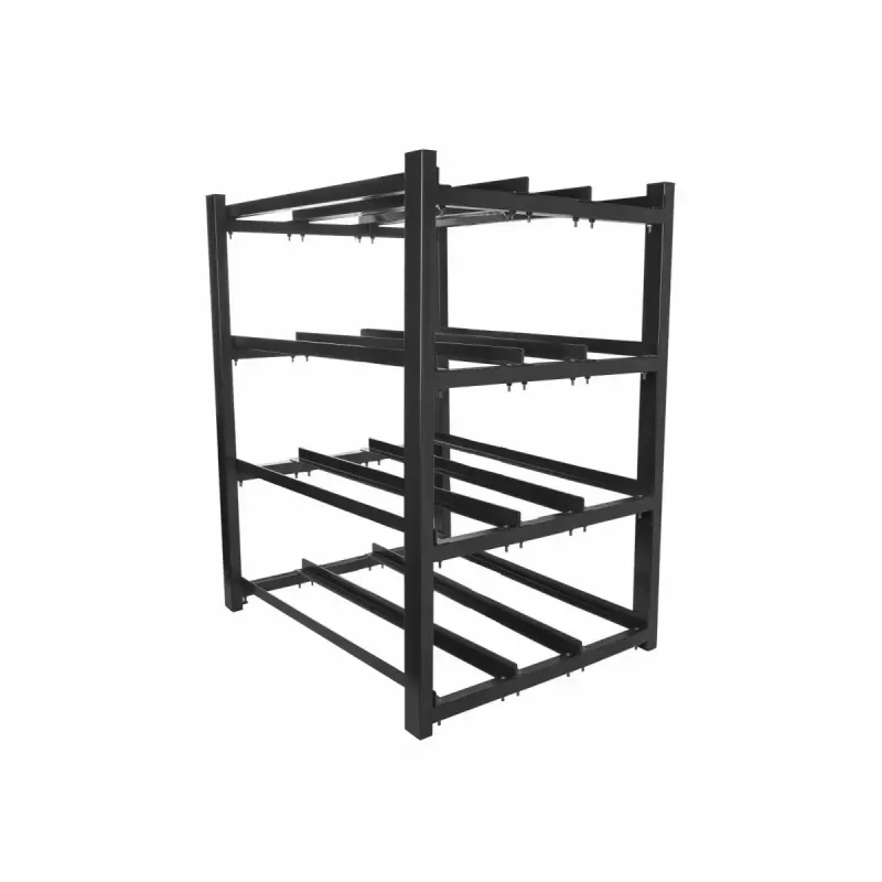 Baterijų stovas LANBERG OR01-830650-304-BK — 830×650 mm, 3 eilės, 4 lygiai