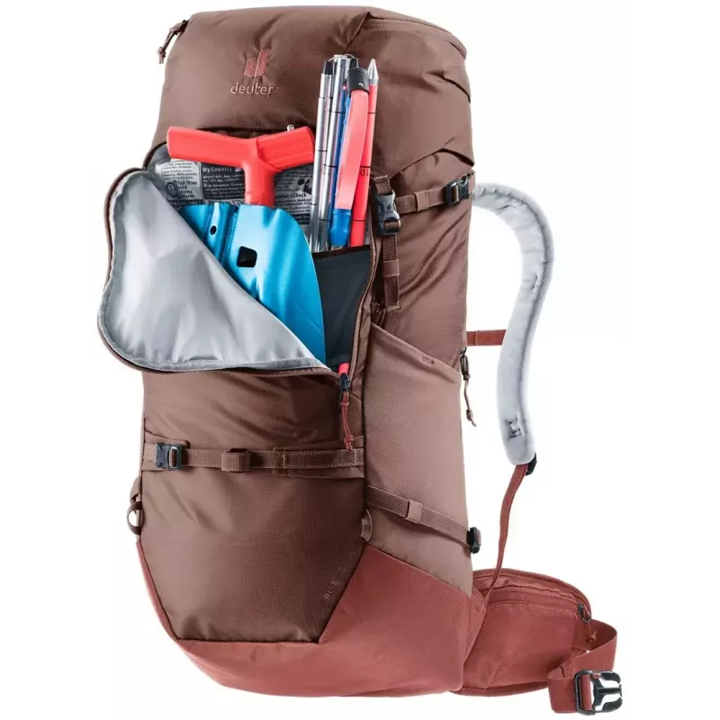 Kuprinė DEUTER Rise 32+ SL moteriška – 32 L, SL pritaikymas, razinų/kaspijos spalvos