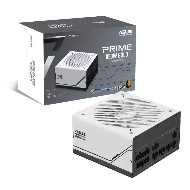 ASUS Prime 850W Gold (AP-850G) maitinimo blokas 20+4 pin ATX ATX Juoda, Balta
