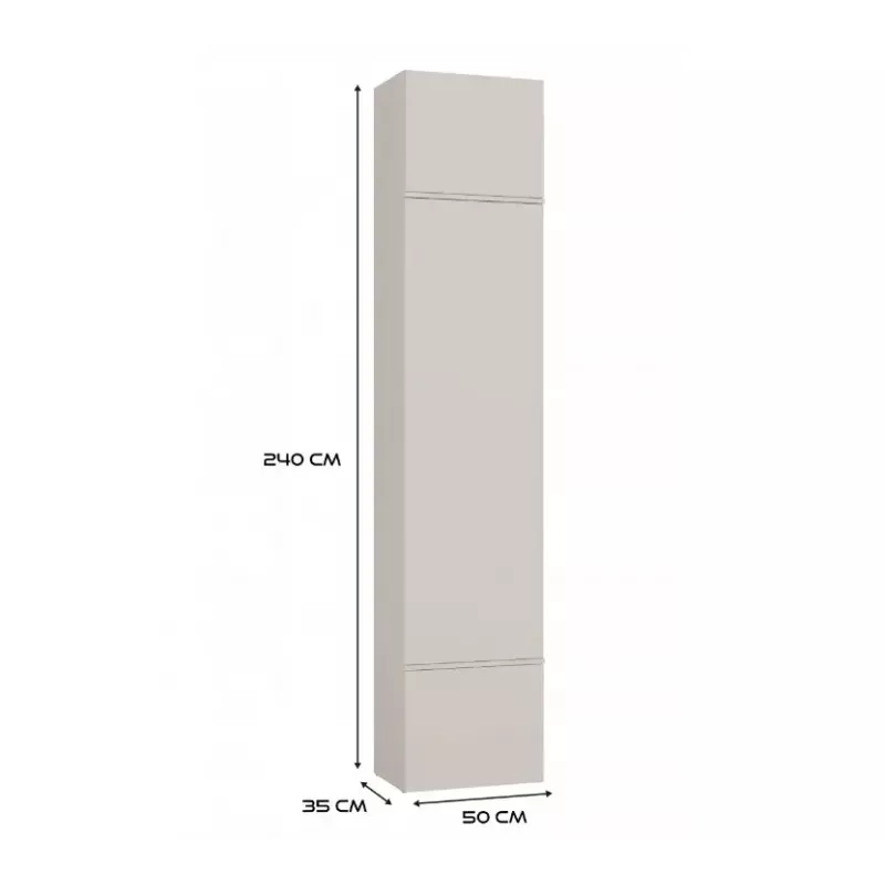 Spinta HAGA Cashmere 3 durų, 2380×500×350 mm, medžio drožlių plokštė, laisvai pastatoma