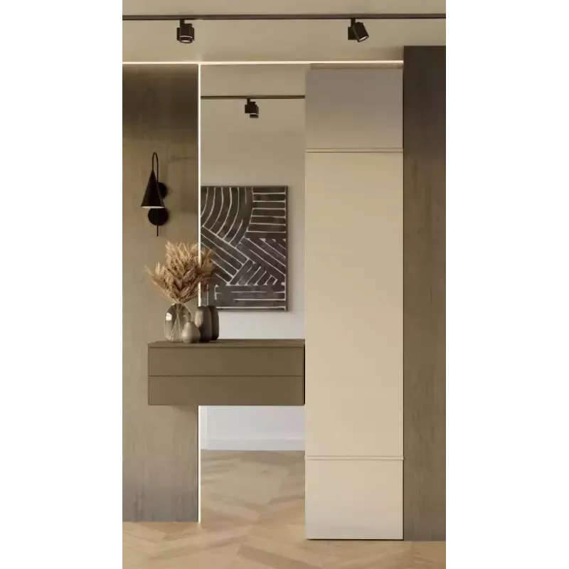 Spinta HAGA Cashmere 3 durų, 2380×500×350 mm, medžio drožlių plokštė, laisvai pastatoma