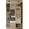 Spinta HAGA Cashmere 3 durų, 2380×500×350 mm, medžio drožlių plokštė, laisvai pastatoma