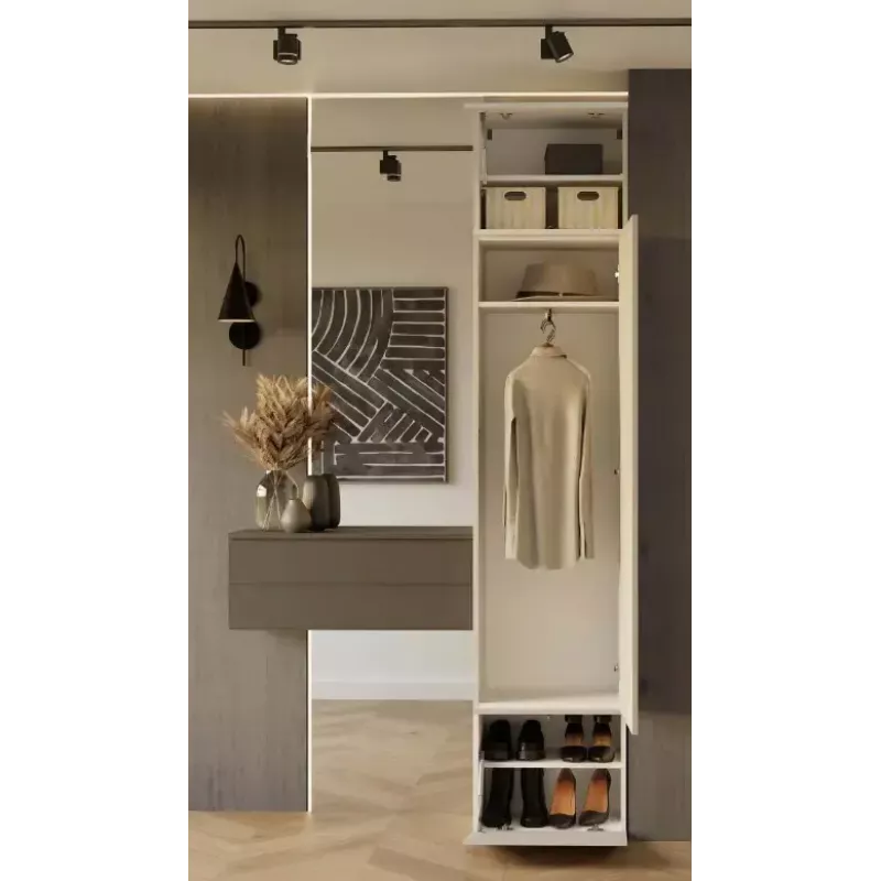 Spinta HAGA Cashmere 3 durų, 2380×500×350 mm, medžio drožlių plokštė, laisvai pastatoma