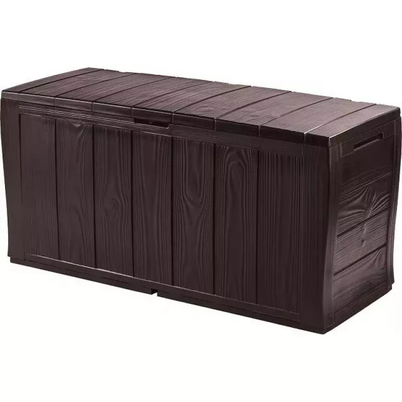 Dėžė saugojimui Keter Sherwood Stačiakampė Derva Ruda 270L 1170mm