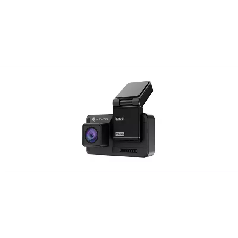 Vaizdo registratorius Navitel R480 2K, dvi kameros, Quad HD 2560×1440, 160° platus, 2 colių IPS, MicroSD iki 256GB, įkraunama baterija, juodas