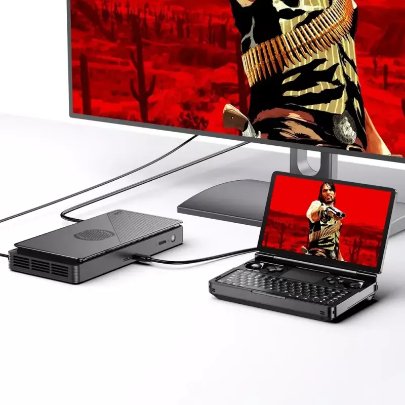 Nešiojamas kompiuteris GPD WinMini HX370 — 7 colių FHD 120 Hz liečiamas ekranas, AMD Ryzen AI 9 HX370, 32 GB DDR5, 2 TB NVMe, Radeon 890M, Windows 11, juodas