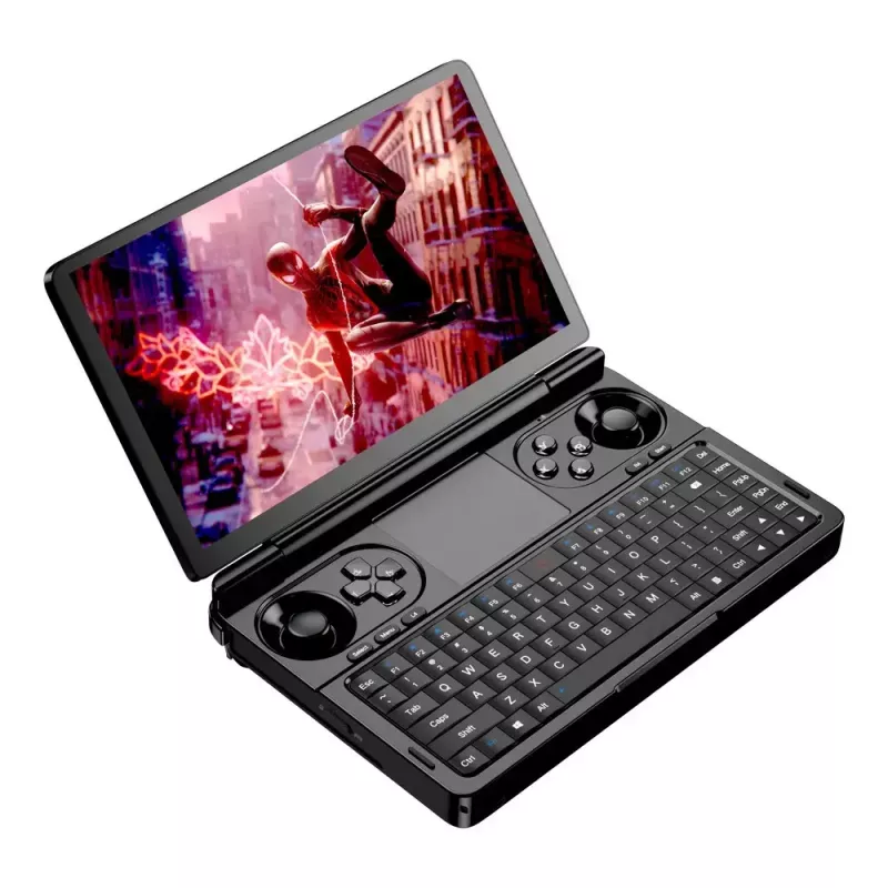 Nešiojamas kompiuteris GPD WinMini HX370 — 7 colių FHD 120 Hz liečiamas ekranas, AMD Ryzen AI 9 HX370, 32 GB DDR5, 2 TB NVMe, Radeon 890M, Windows 11, juodas