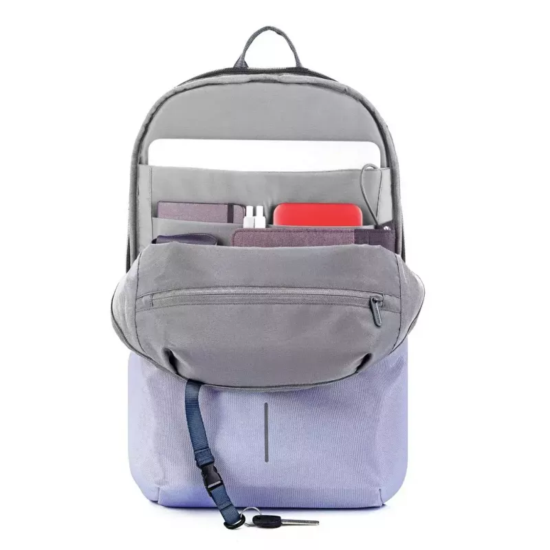 XDDESIGN Anti-Vagystės Kuprinė Bobby Soft – Levandų Pilka, miesto apsauginė kuprinė P705.992