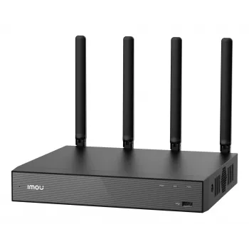 Tinklo vaizdo registratorius IMOU N110W - 10 kanalų Wi-Fi 6 NVR, maks. 2592x1944, dviejų dažnių Wi-Fi, SATA diskas iki 16 TB, 10/100 eterneto sąsaja, juodas